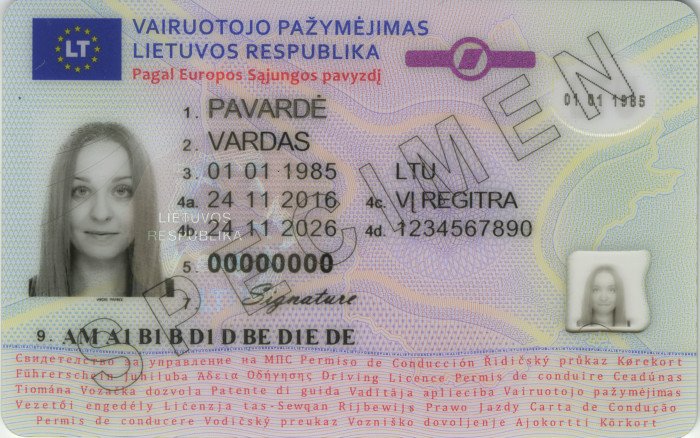 Acheter permis de conduire Lituanie, acheter un permis de conduire en Lituanie, Permis de conduire Lituanien achat en ligne